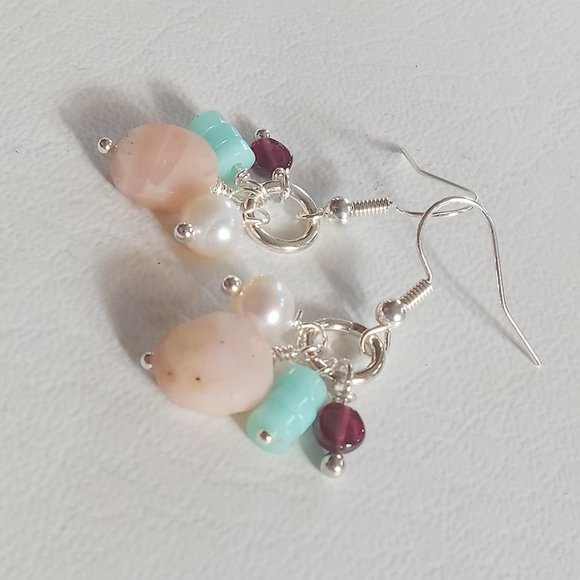 Multi-Gemstone "Fiesta" Earrings - Picture 4 of 11